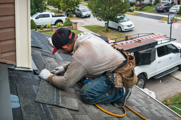 Professional Roof Replacement technician working in Dublin, IN